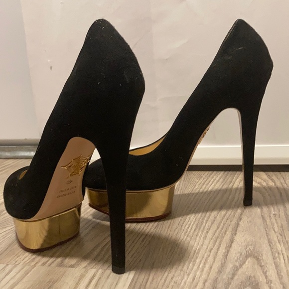 Never worn Charlotte Olympia Black platform heels - Picture 3 of 3